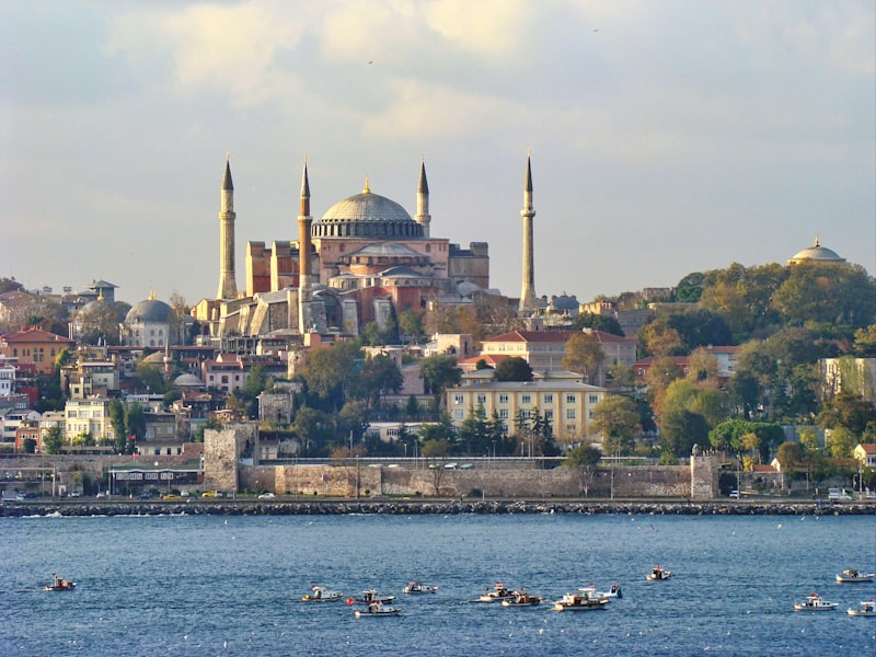 Historic mosques on the Istanbul skyline, halal-friendly European travel